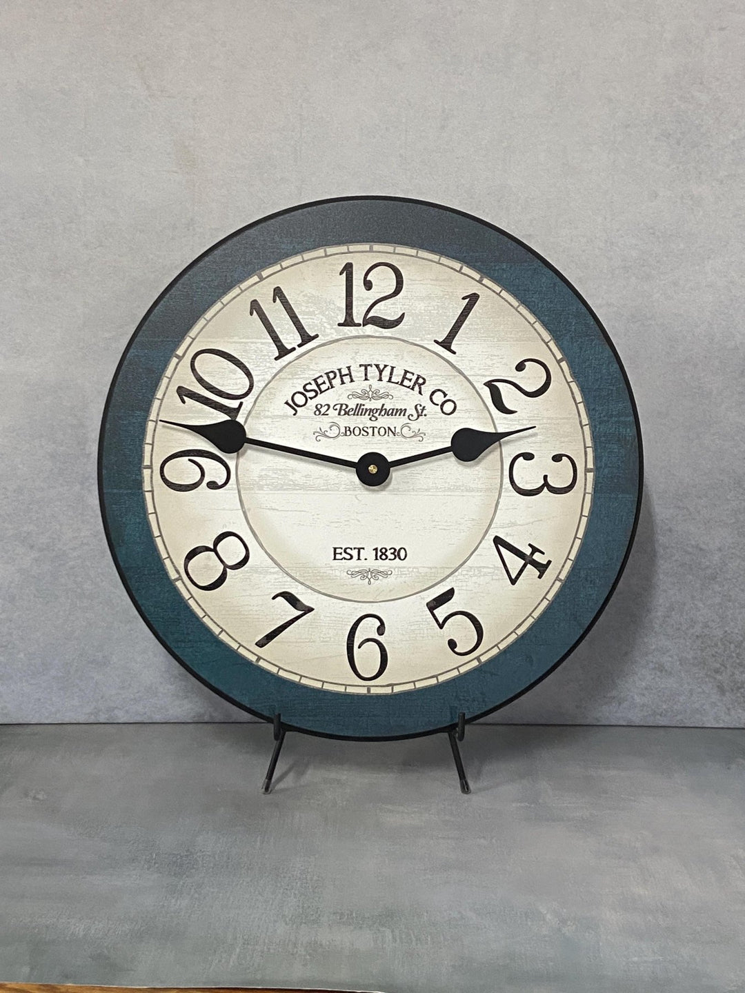 Bellingham Blue Wall Clock - CustomBigClocks