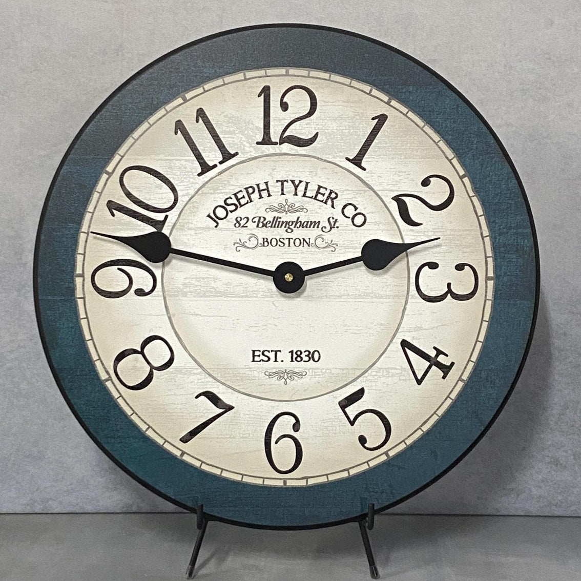 Bellingham Blue Wall Clock - CustomBigClocks
