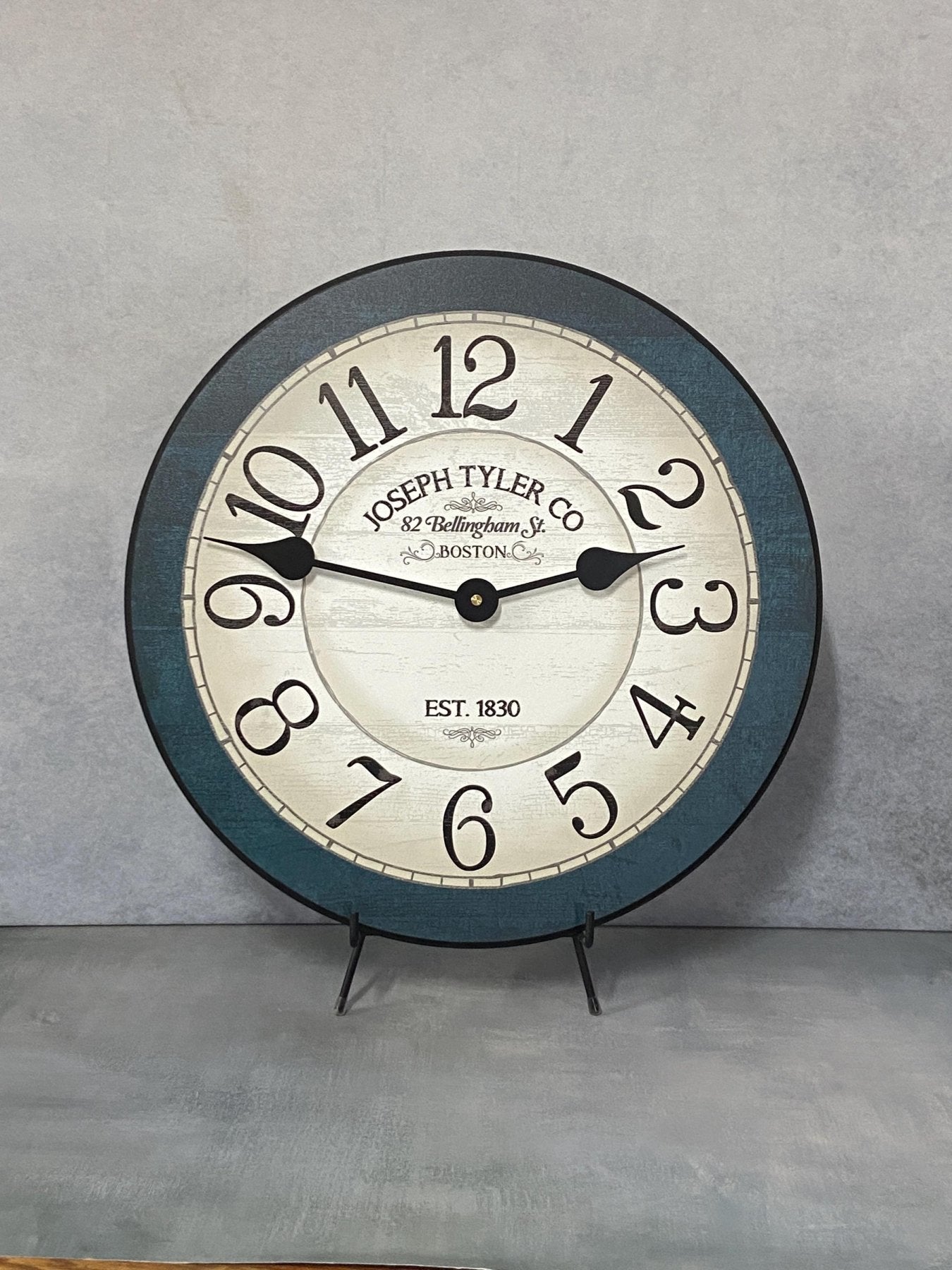 Bellingham Blue Wall Clock - CustomBigClocks