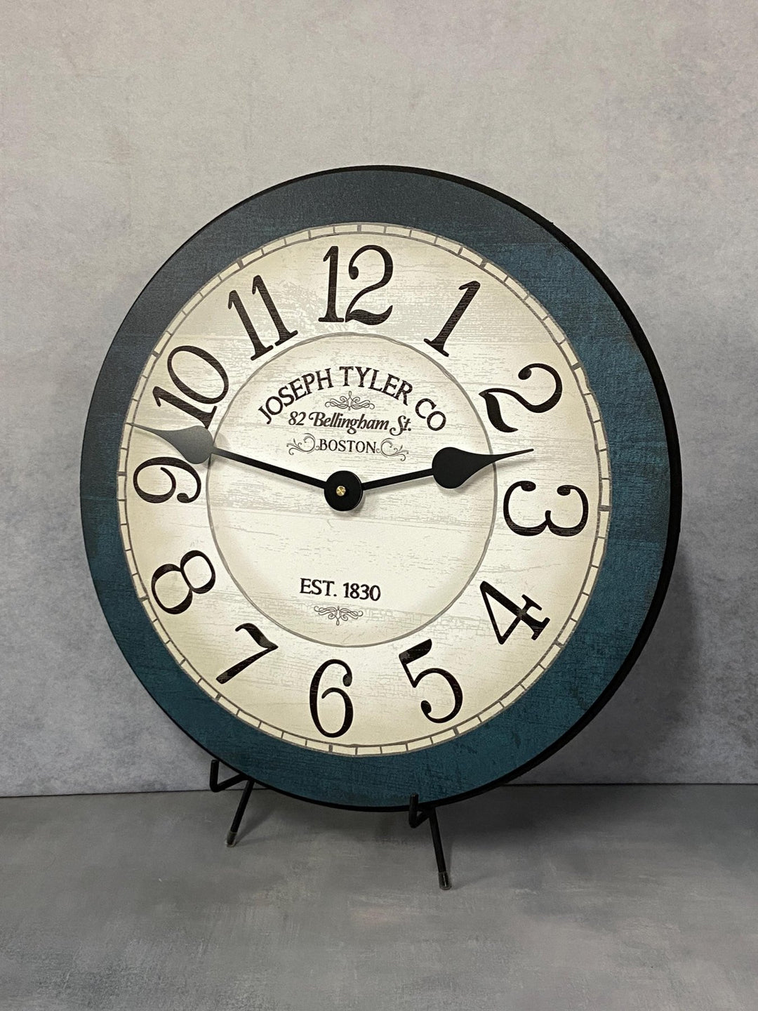 Bellingham Blue Wall Clock - CustomBigClocks