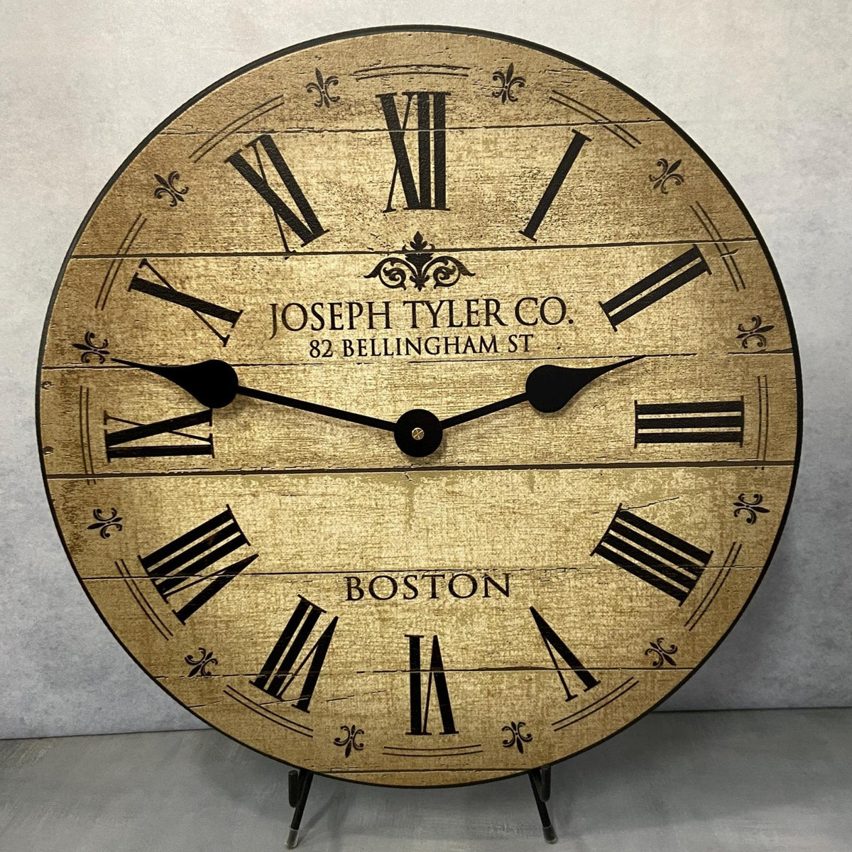 Barnwood Tan Wall Clock - CustomBigClocks