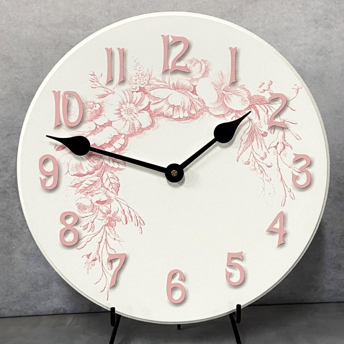 Shabby Chic Pink Wall Clock - CustomBigClocks