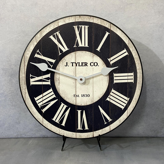 Classic Ivory And Navy Wall Clock - CustomBigClocks