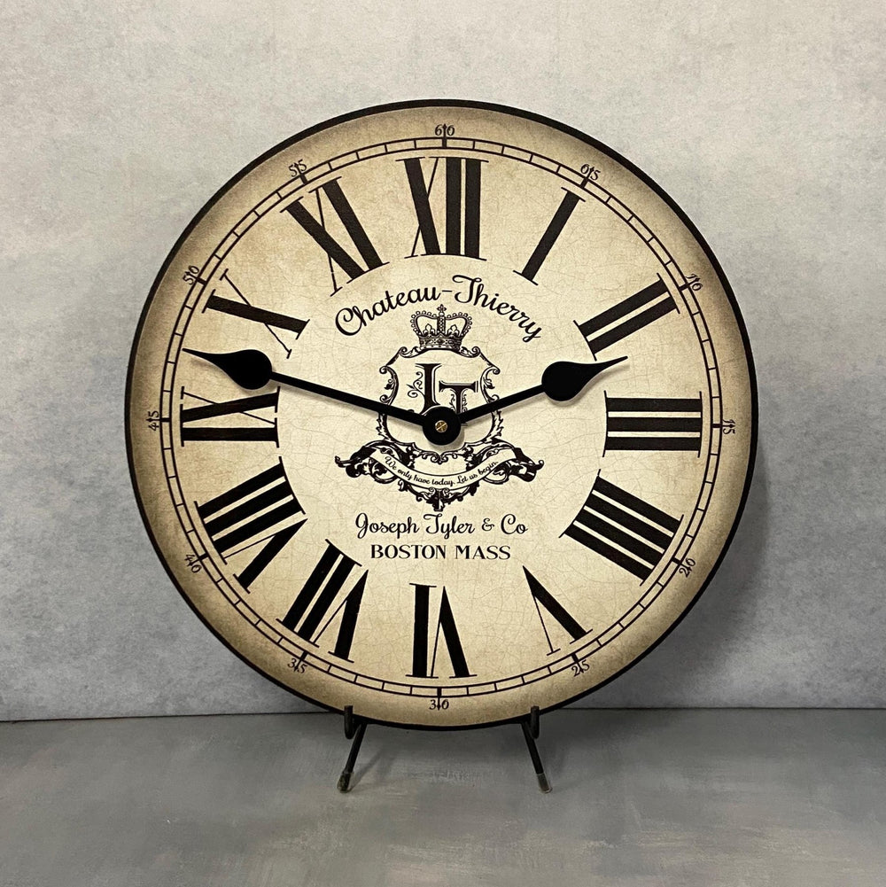 Chateau Thierry Parchment Wall Clock - CustomBigClocks