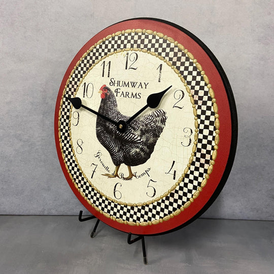 Little Black Hen Wall Clock - CustomBigClocks