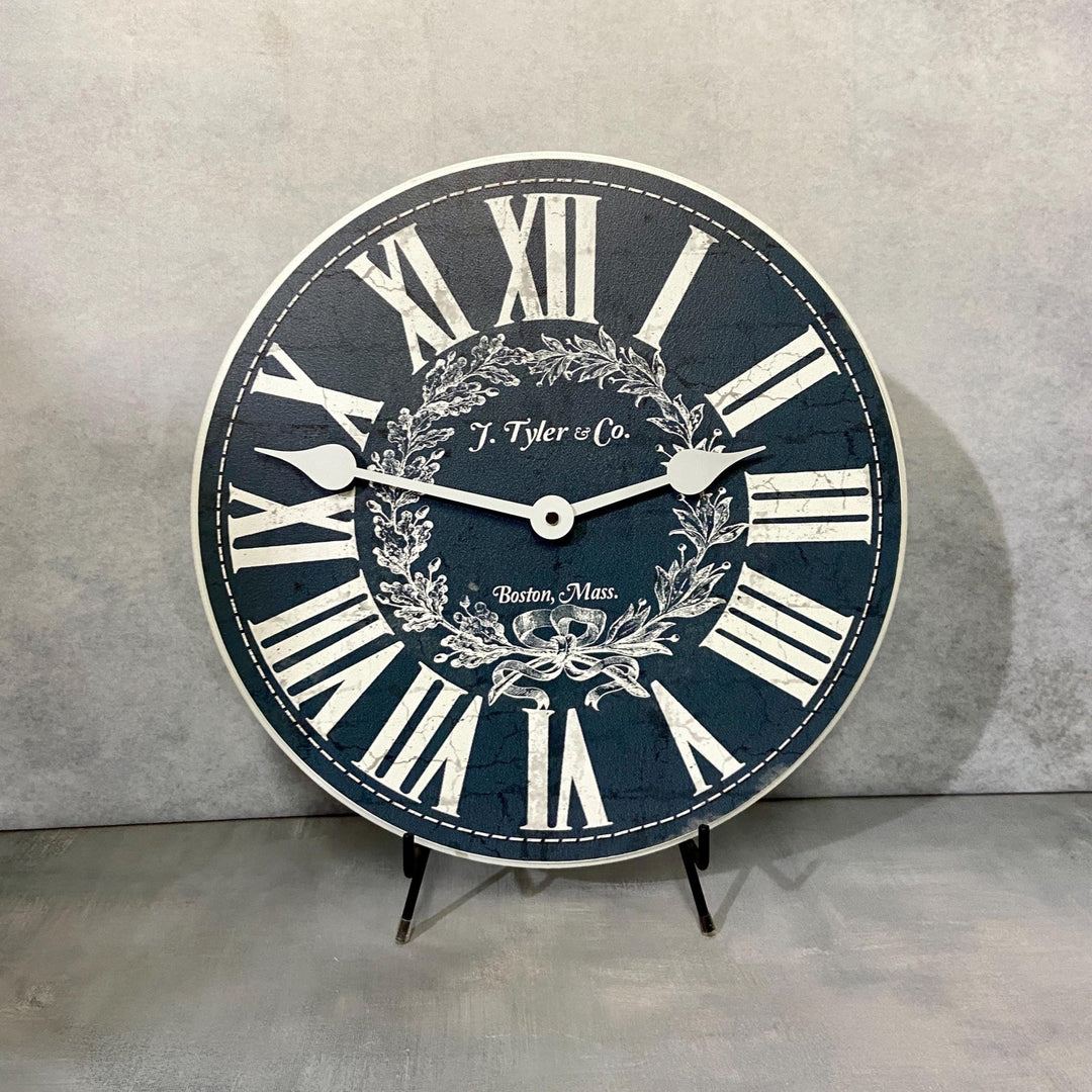 Manor House Blue Wall Clock. 7 Sizes - CustomBigClocks