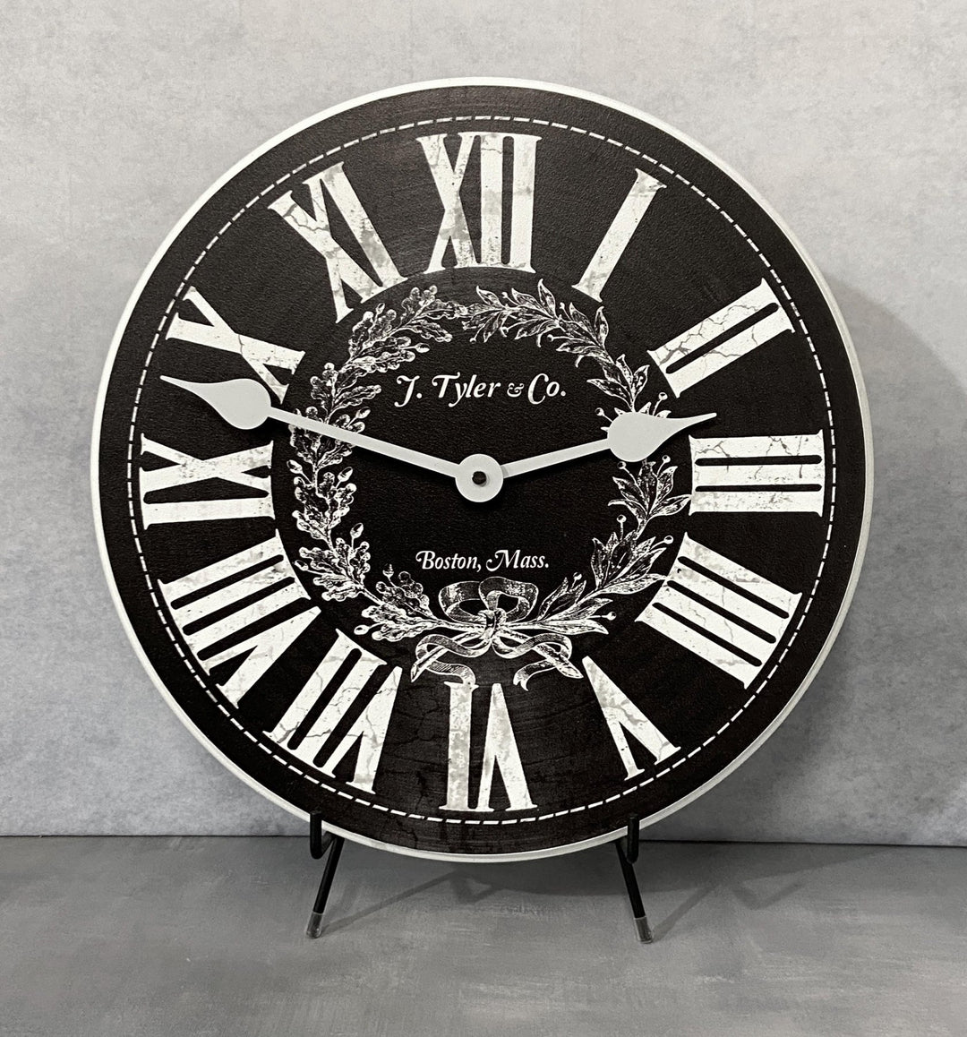 Manor House Black Wall Clock - CustomBigClocks