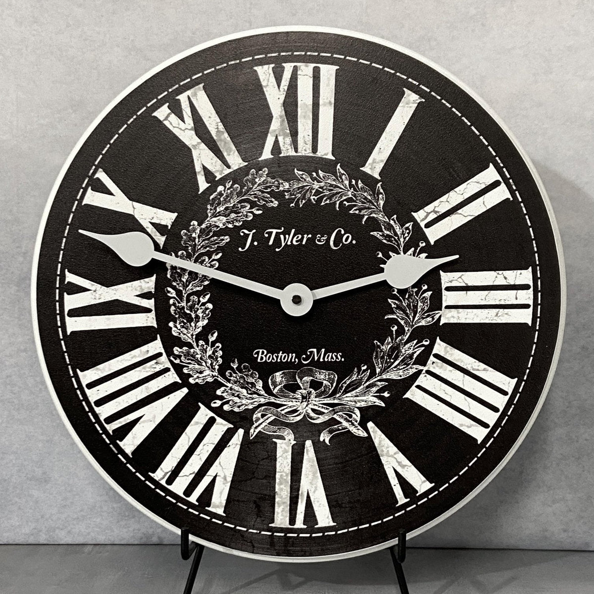 Manor House Black Wall Clock - CustomBigClocks