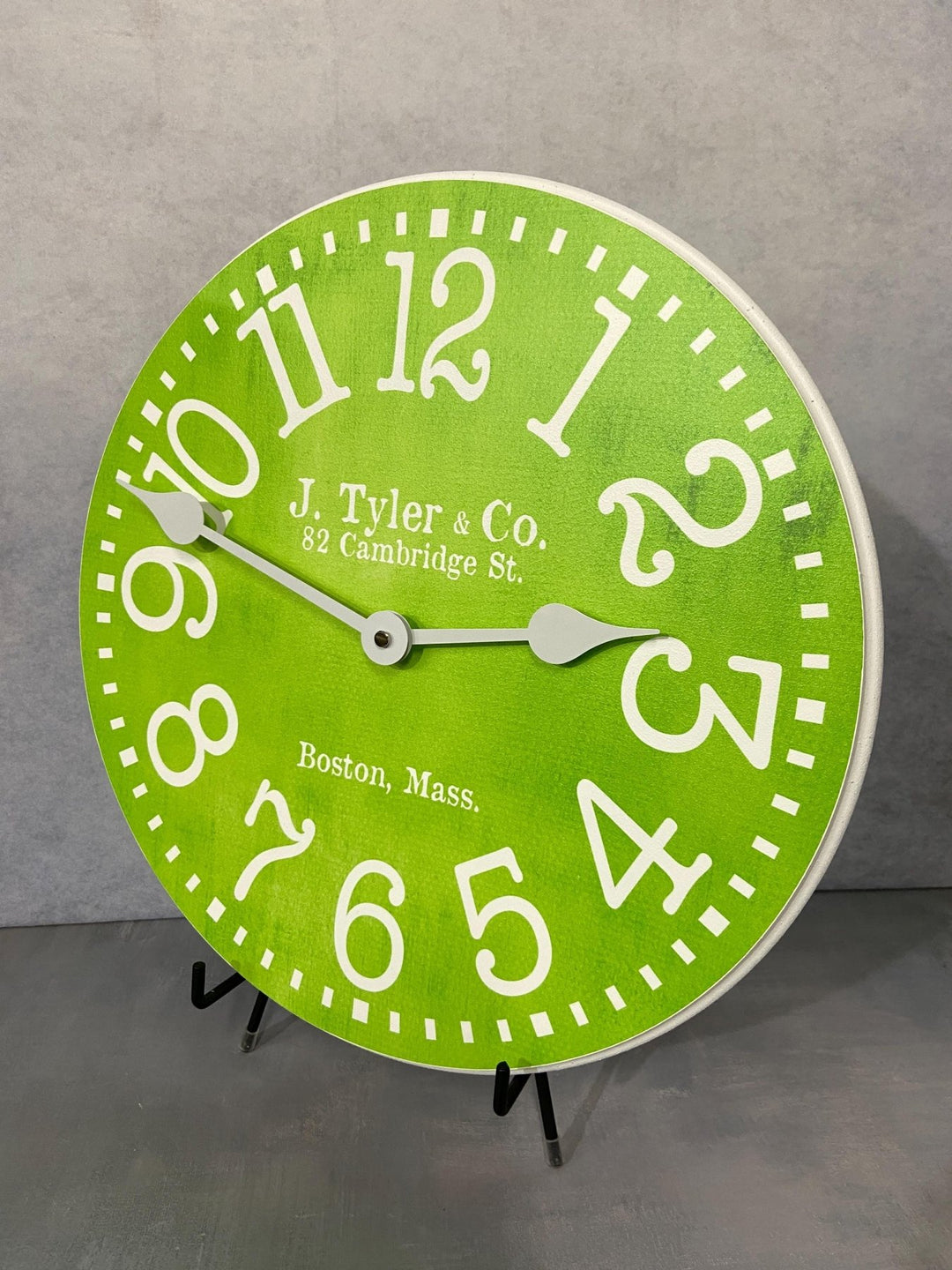 Lime Green Wall Clock - CustomBigClocks