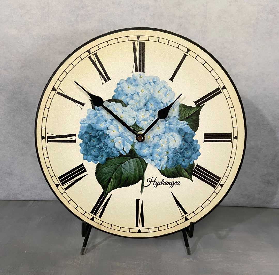 Hydrangea Wall Clock - CustomBigClocks