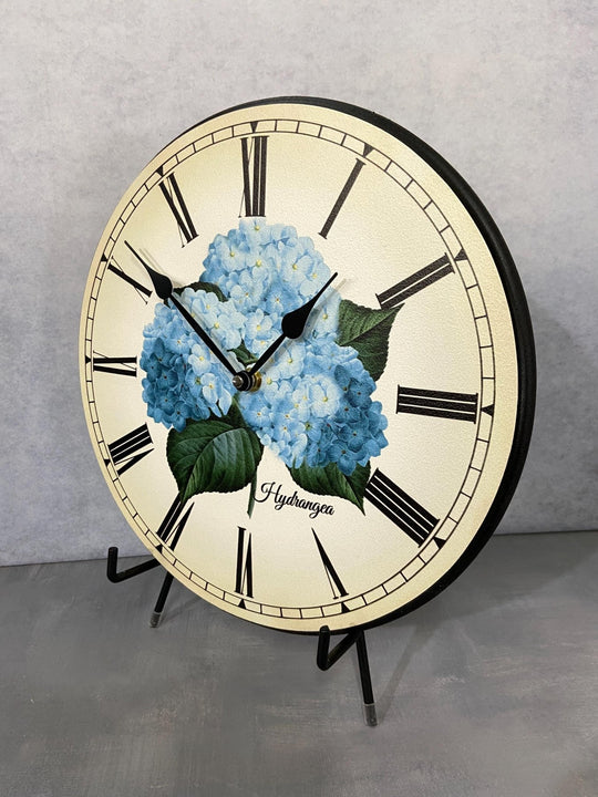 Hydrangea Wall Clock - CustomBigClocks