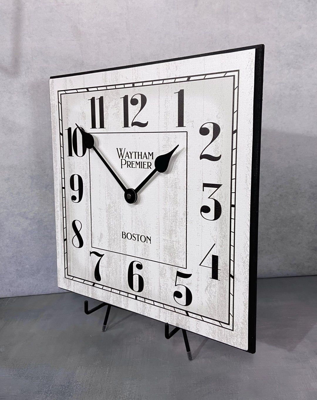 Waytham White Square Wall Clock - CustomBigClocks