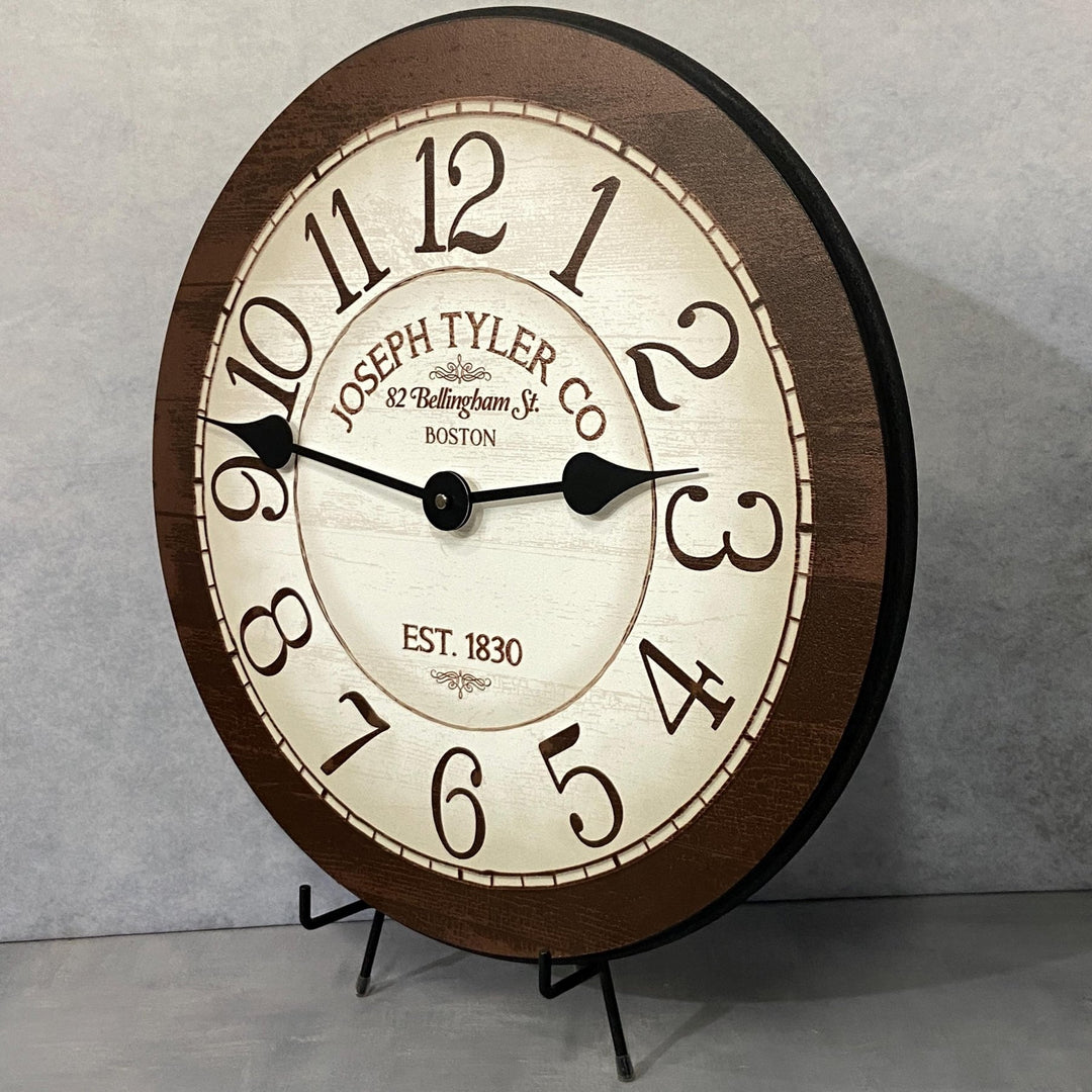 Bellingham Brown Wall Clock - CustomBigClocks