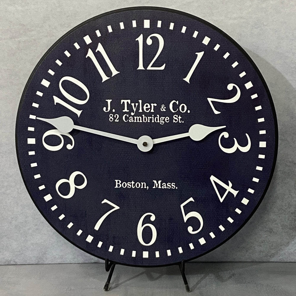 Navy Blue Wall Clock - CustomBigClocks