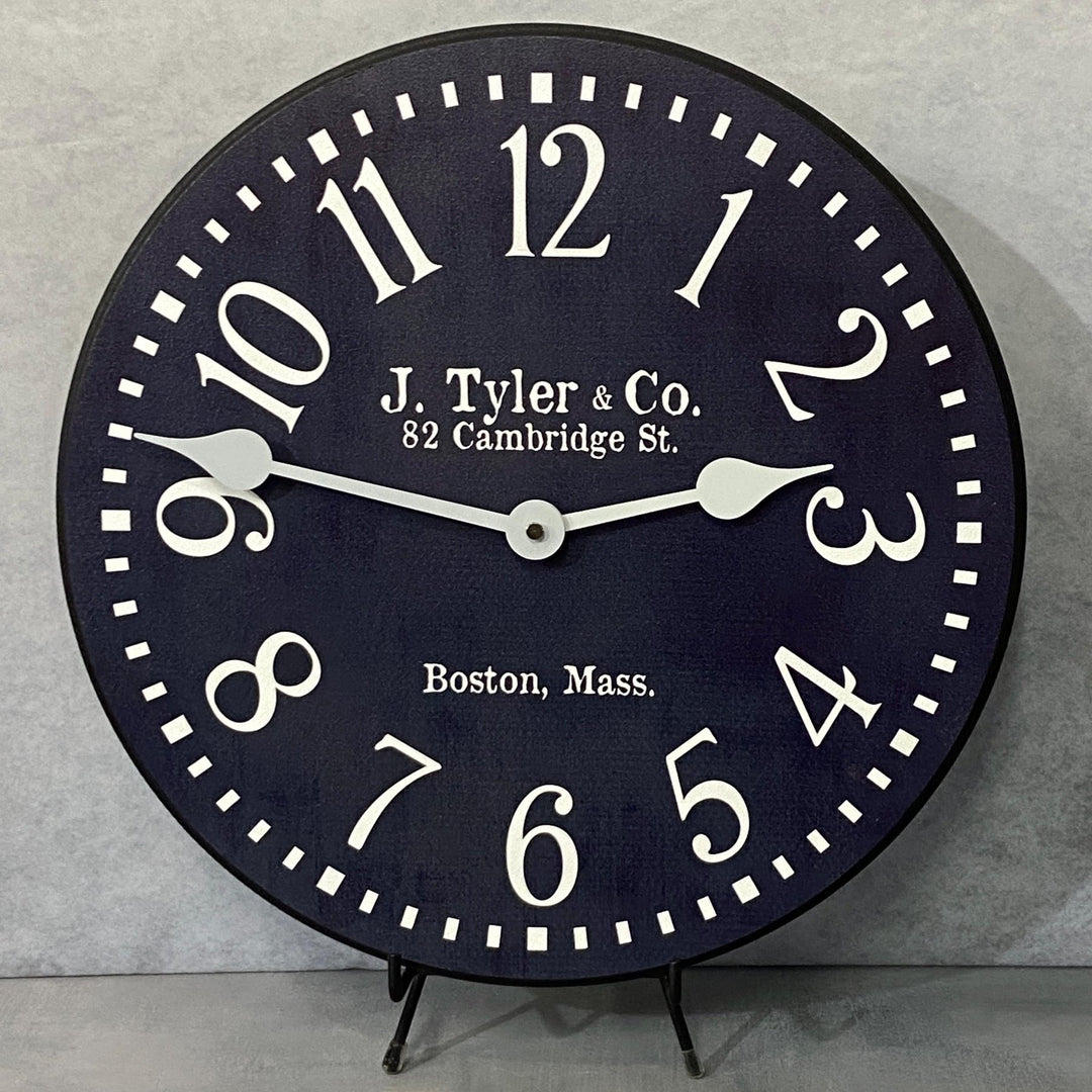 Navy Blue Wall Clock - CustomBigClocks
