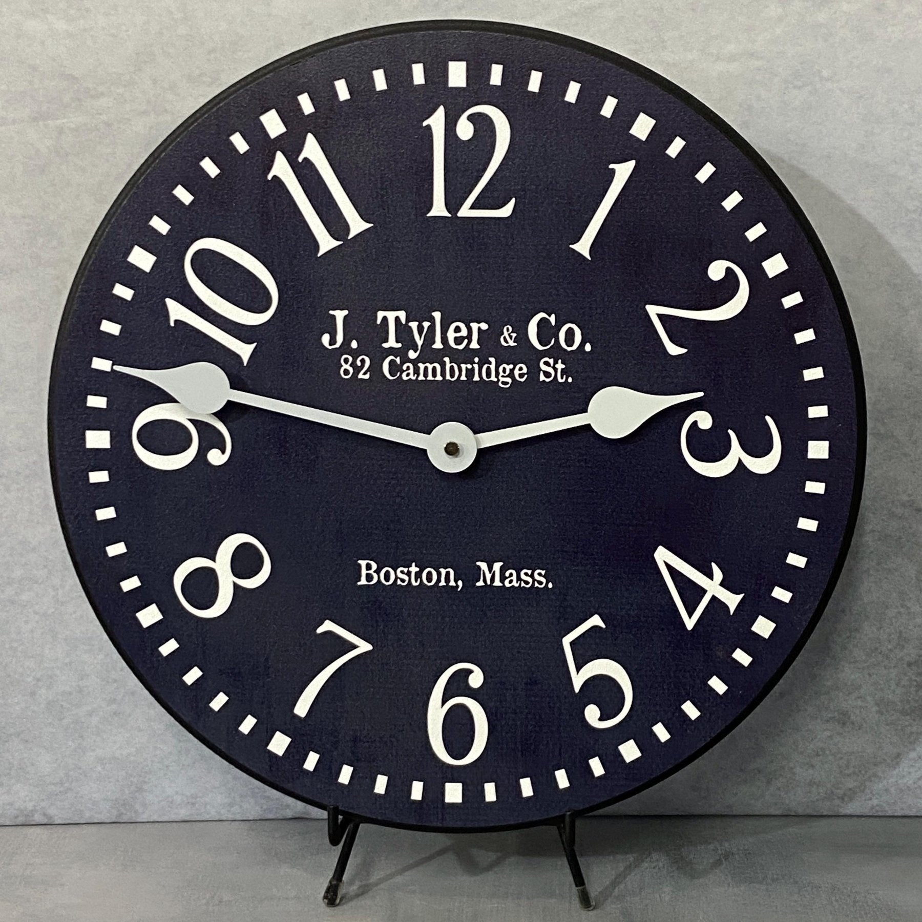 Navy Blue Wall Clock - CustomBigClocks