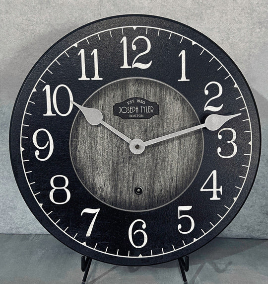 Navy &amp; Gray Wall Clock - CustomBigClocks