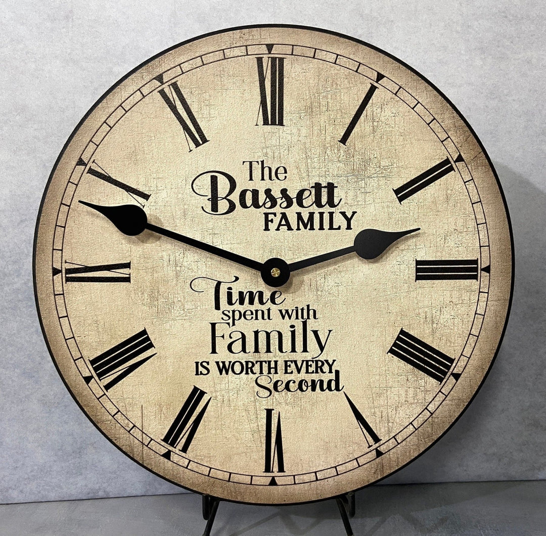 Personalizable Family Clock - CustomBigClocks