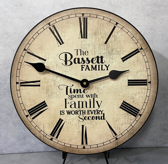 Personalizable Family Clock - CustomBigClocks