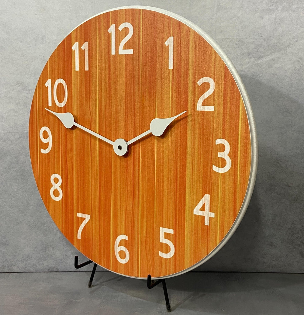 Organic Orange Wall Clock - CustomBigClocks