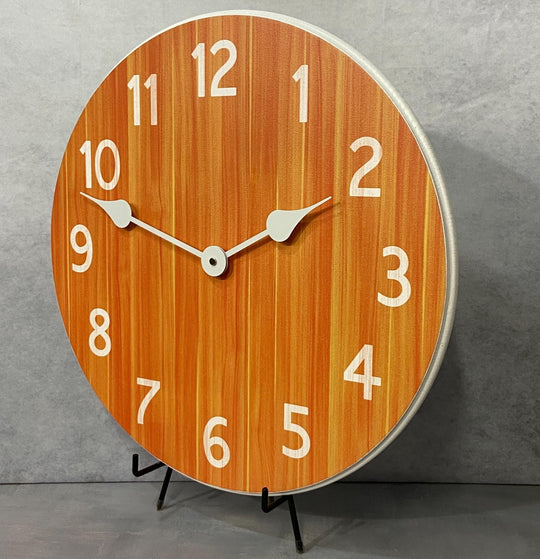 Organic Orange Wall Clock - CustomBigClocks