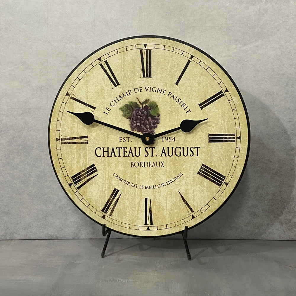Wine Barrel Lid Wall Clock 3 - CustomBigClocks