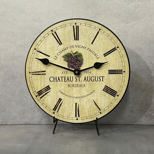 Wine Barrel Lid Wall Clock 3 - CustomBigClocks