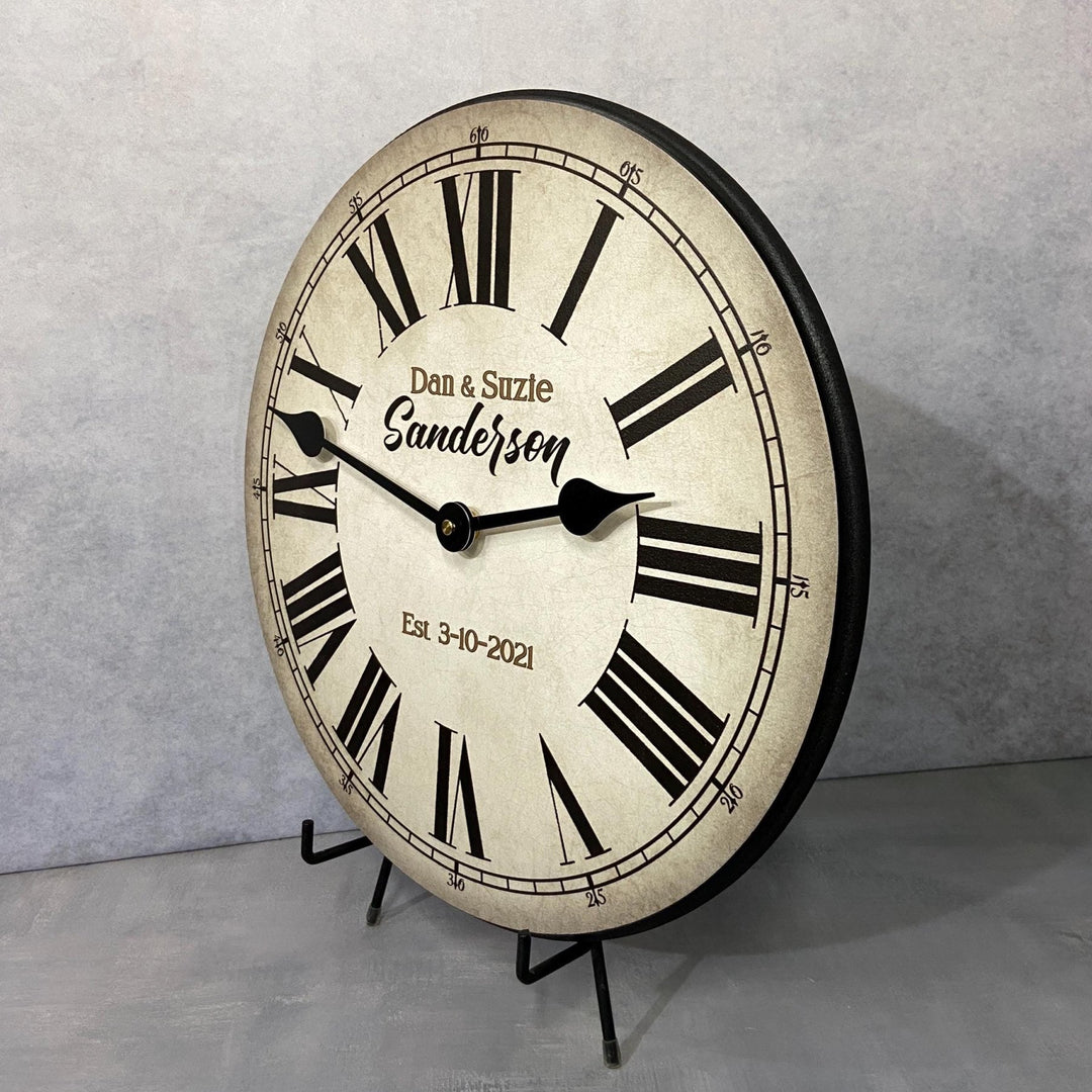Personalized Anniversary Clock - CustomBigClocks