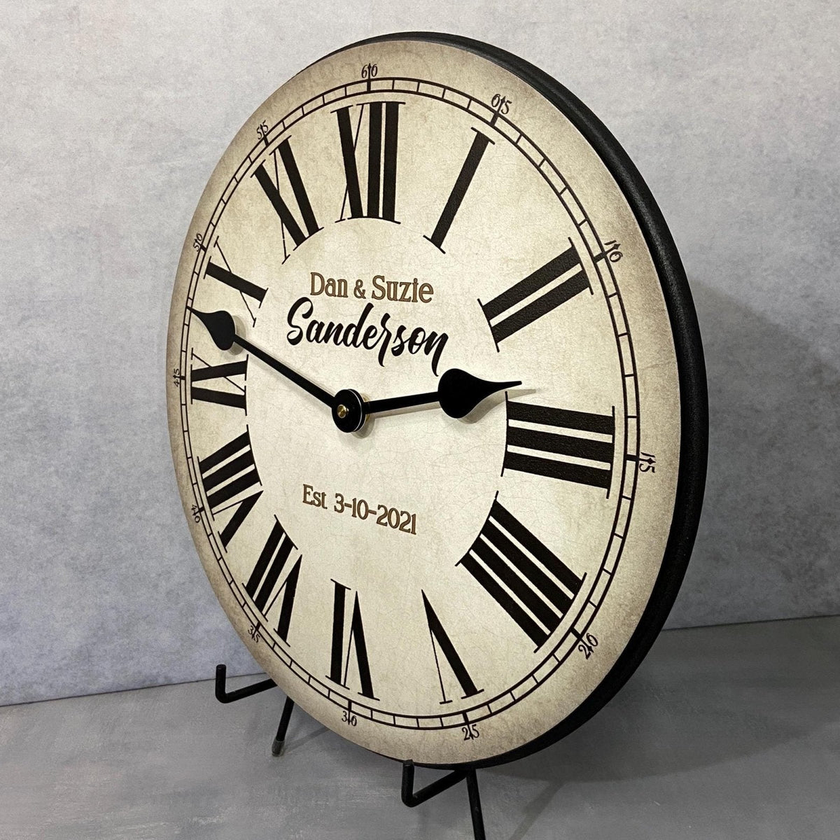 Personalized Anniversary Clock - CustomBigClocks