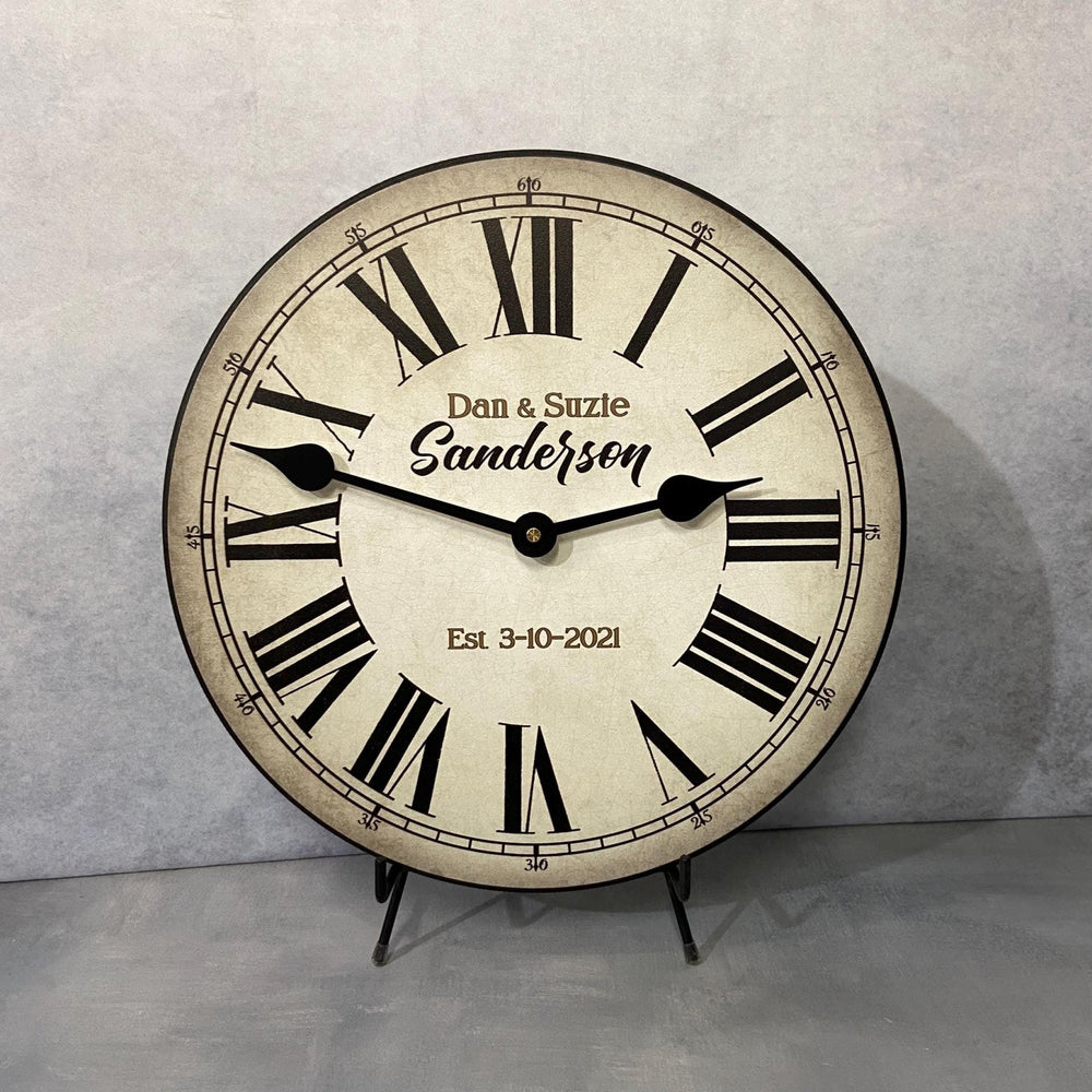 Personalized Anniversary Clock - CustomBigClocks