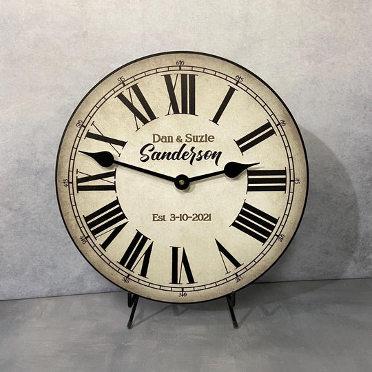 Personalized Anniversary Clock - CustomBigClocks