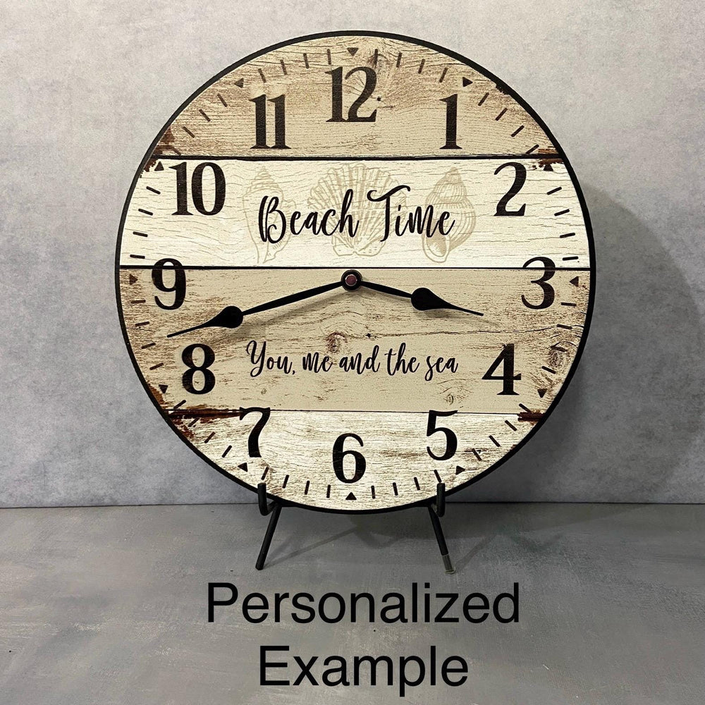 Rustic Barnwood Wall Clock - CustomBigClocks