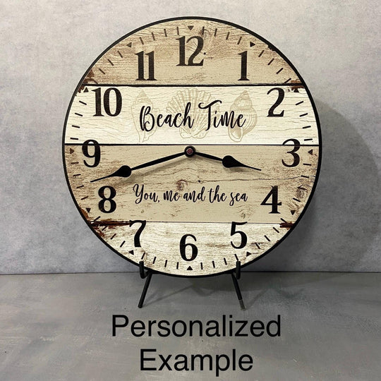 Rustic Barnwood Wall Clock - CustomBigClocks