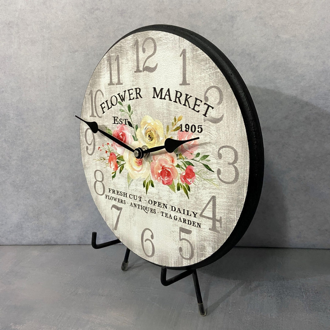 Flower Market Clock - CustomBigClocks