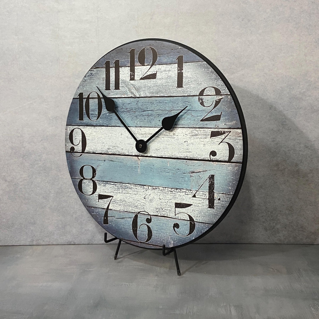 Nantucket Blue Wall Clock - CustomBigClocks