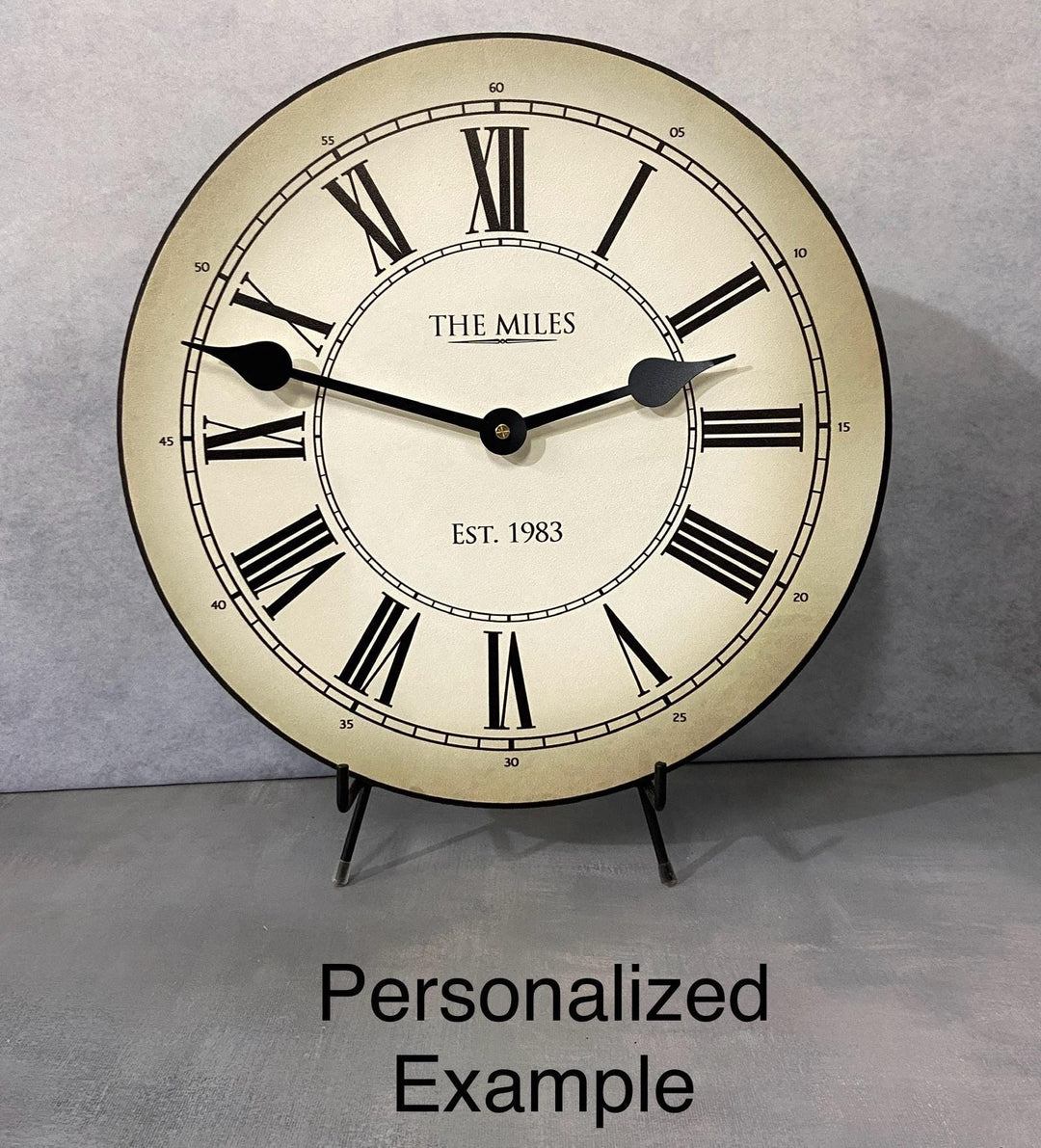 Classy Parchment Wall Clock8 Sizes!! - CustomBigClocks