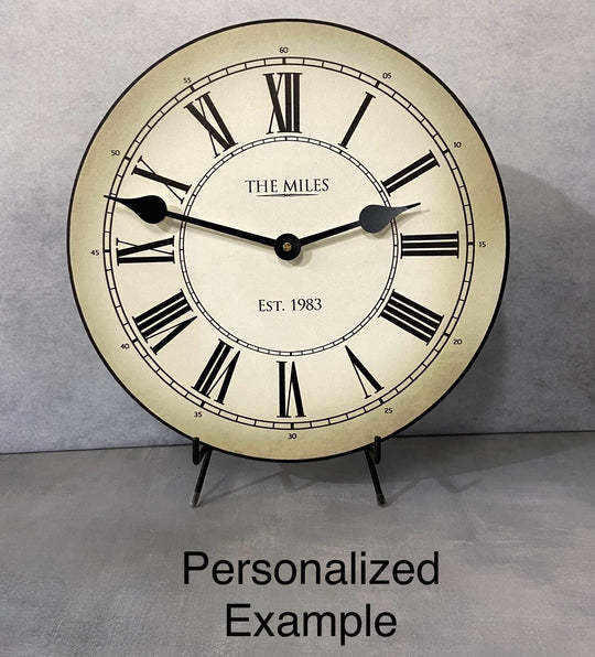 Classy Parchment Wall Clock8 Sizes!! - CustomBigClocks