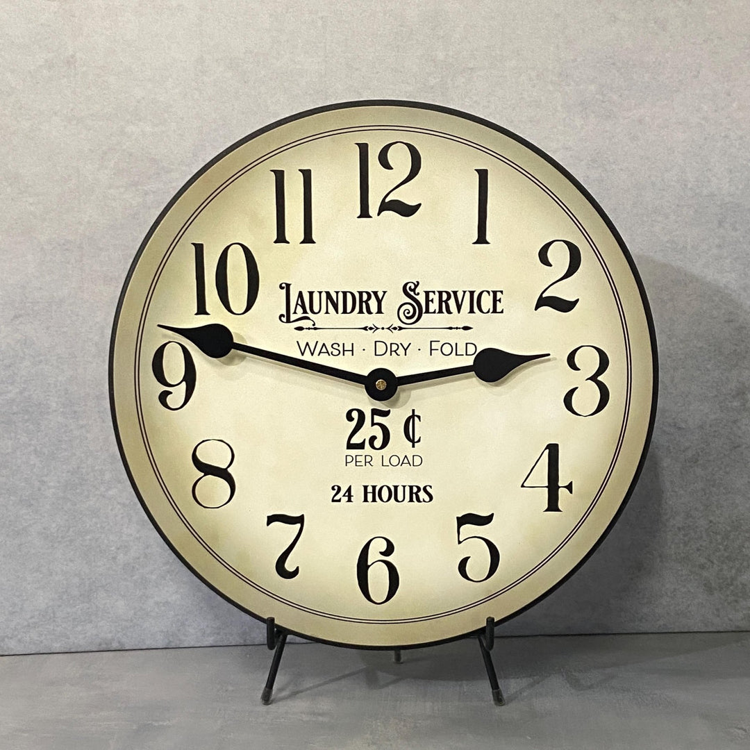 Laundry Room Wall Clock - CustomBigClocks