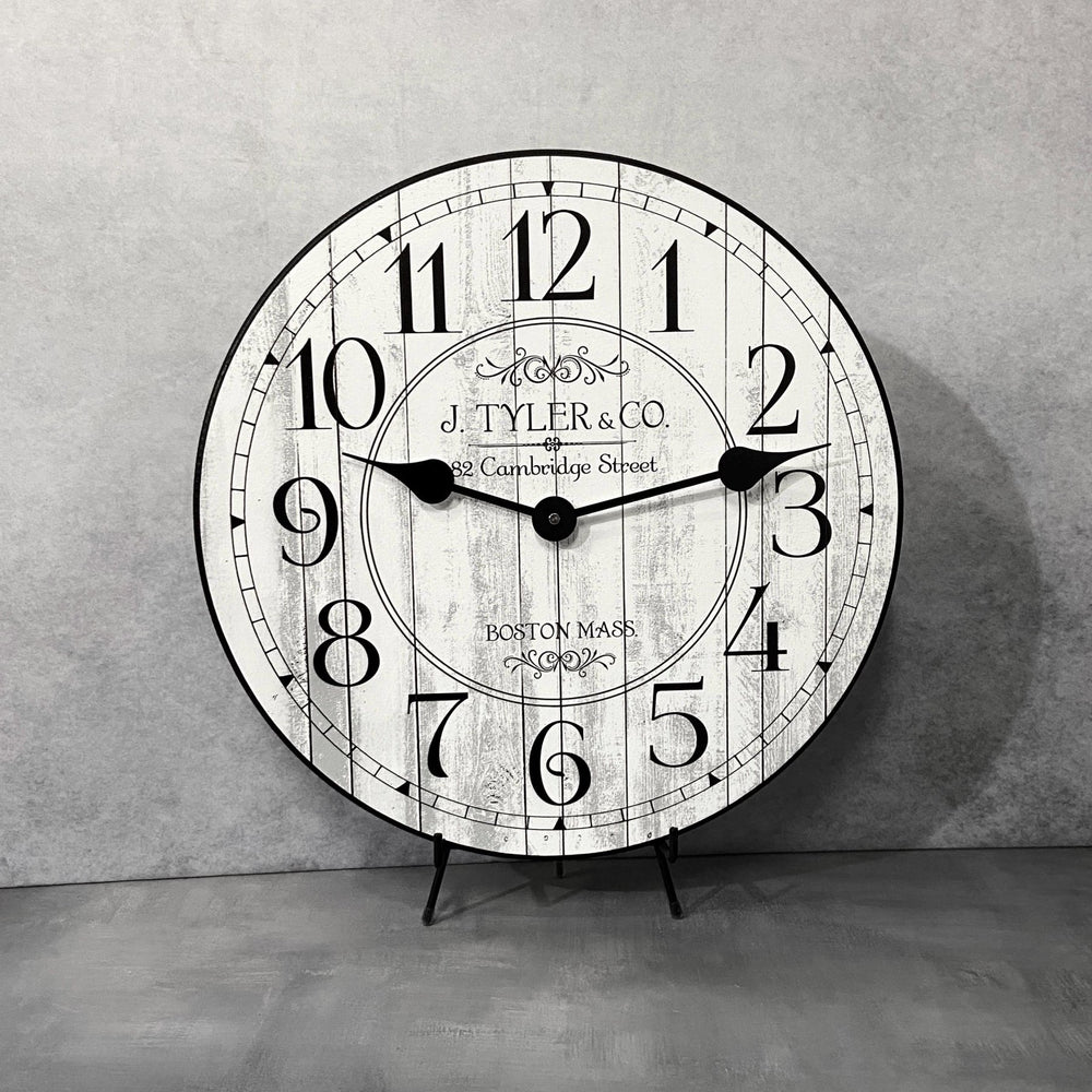 Harbor White Wall Clock - CustomBigClocks