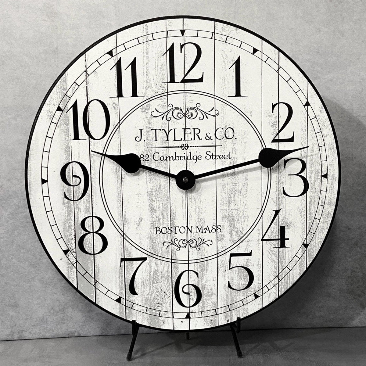 Harbor White Wall Clock - CustomBigClocks