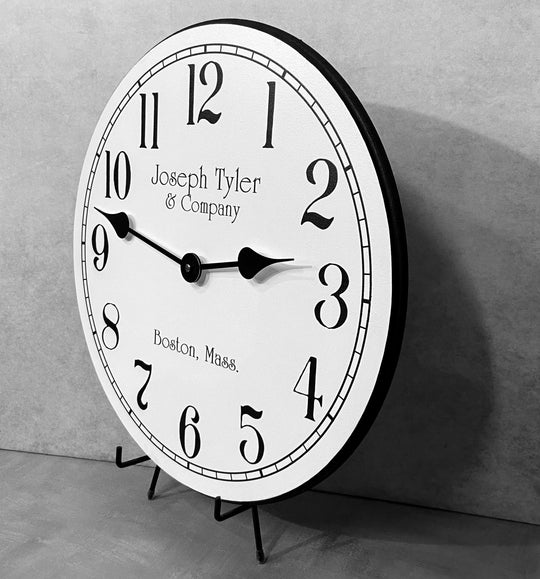 Simply White Wall Clock - CustomBigClocks