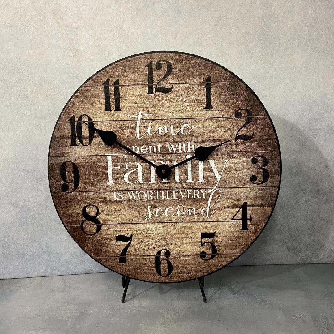 Time Spent With Family Clock - CustomBigClocks