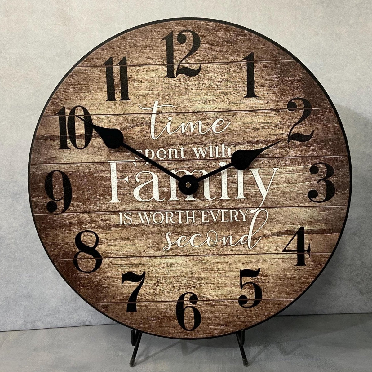 Time Spent With Family Clock - CustomBigClocks