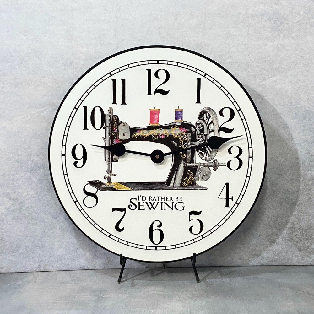 I'd Rather Be Sewing Wall Clock - CustomBigClocks