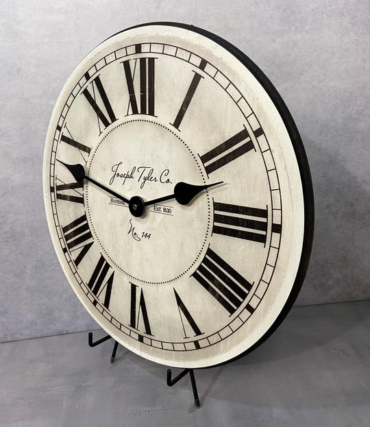 Parson Ivory White Wall Clock - CustomBigClocks