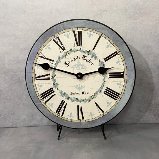 Blue Flower Wall Clock - CustomBigClocks