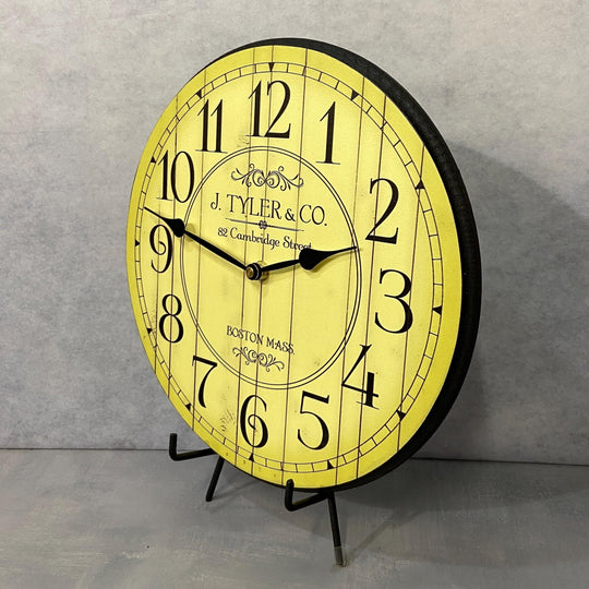 Harbor Yellow Wall Clock - CustomBigClocks