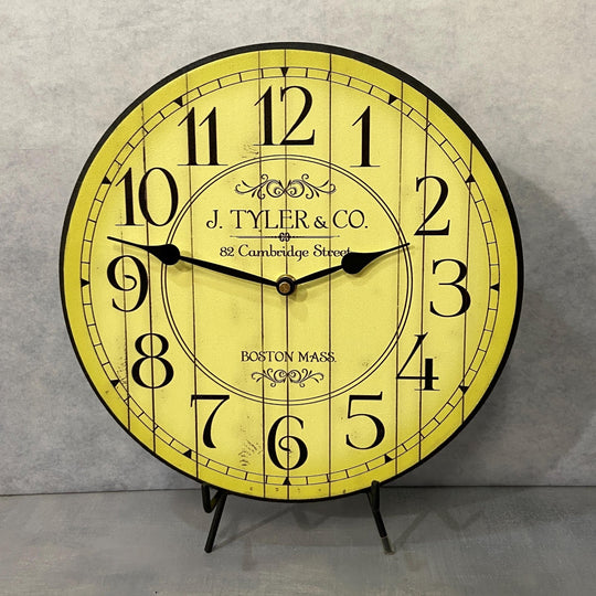 Harbor Yellow Wall Clock - CustomBigClocks