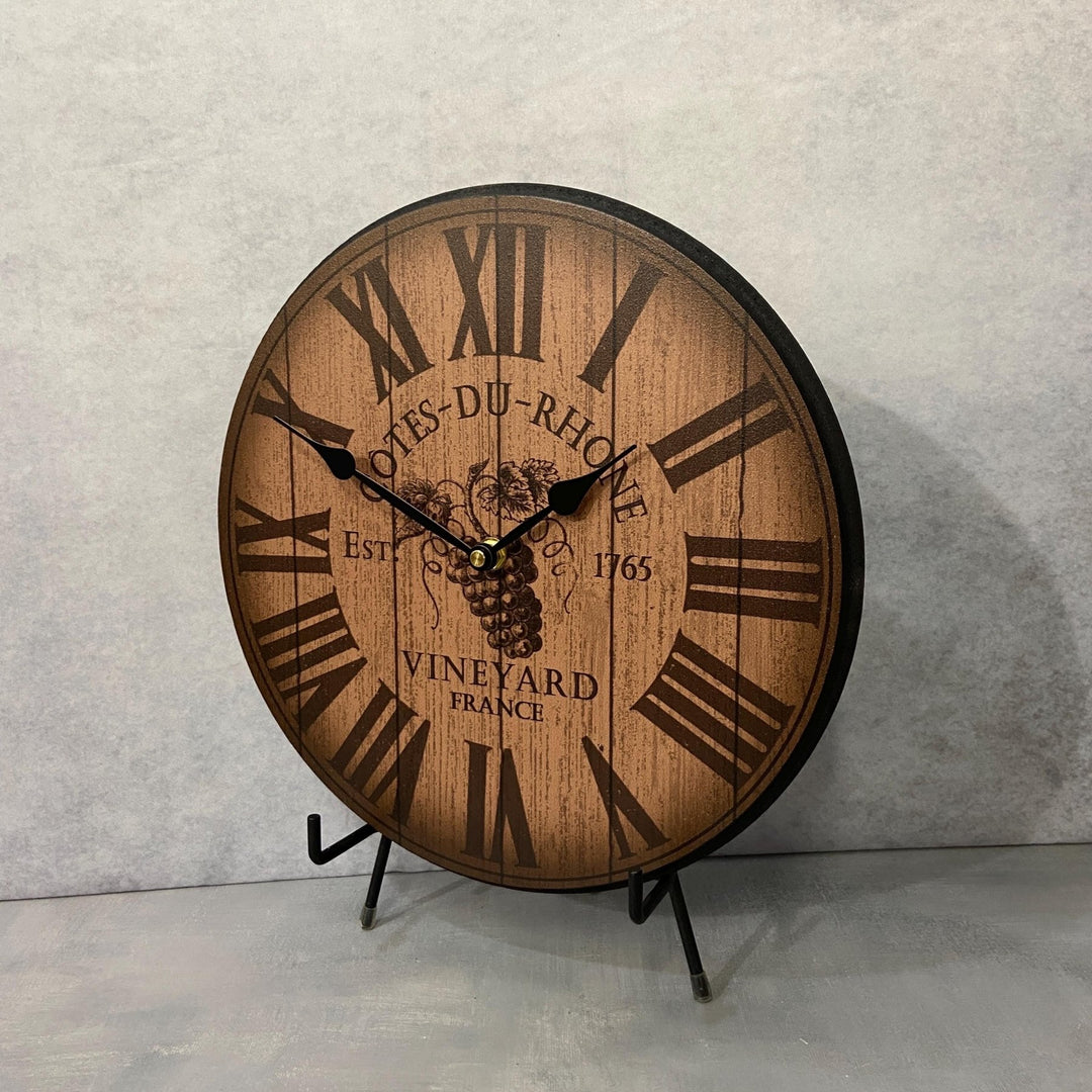 Wine Barrel Lid Clock - CustomBigClocks
