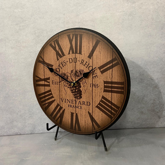 Wine Barrel Lid Clock - CustomBigClocks